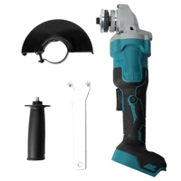 Meuleuse d'angle électrique sans fil 125 mm, 3 vitesses, outil de coupe pour le travail du bois, compatible avec les batteries Makita 6