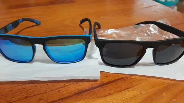 2 uds gafas de sol polarizadas cuadradas gafas de sol antideslumbrantes para fiesta de verano vacaciones viajes conducción pesca photo review