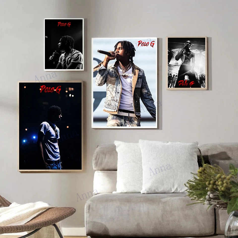 American Rapper Polo G Poster Retro Poster Home Bar Cafe Art Wall Sticker  Collection Picture Wallpaper Decoration - Painting & Calligraphy -  AliExpress