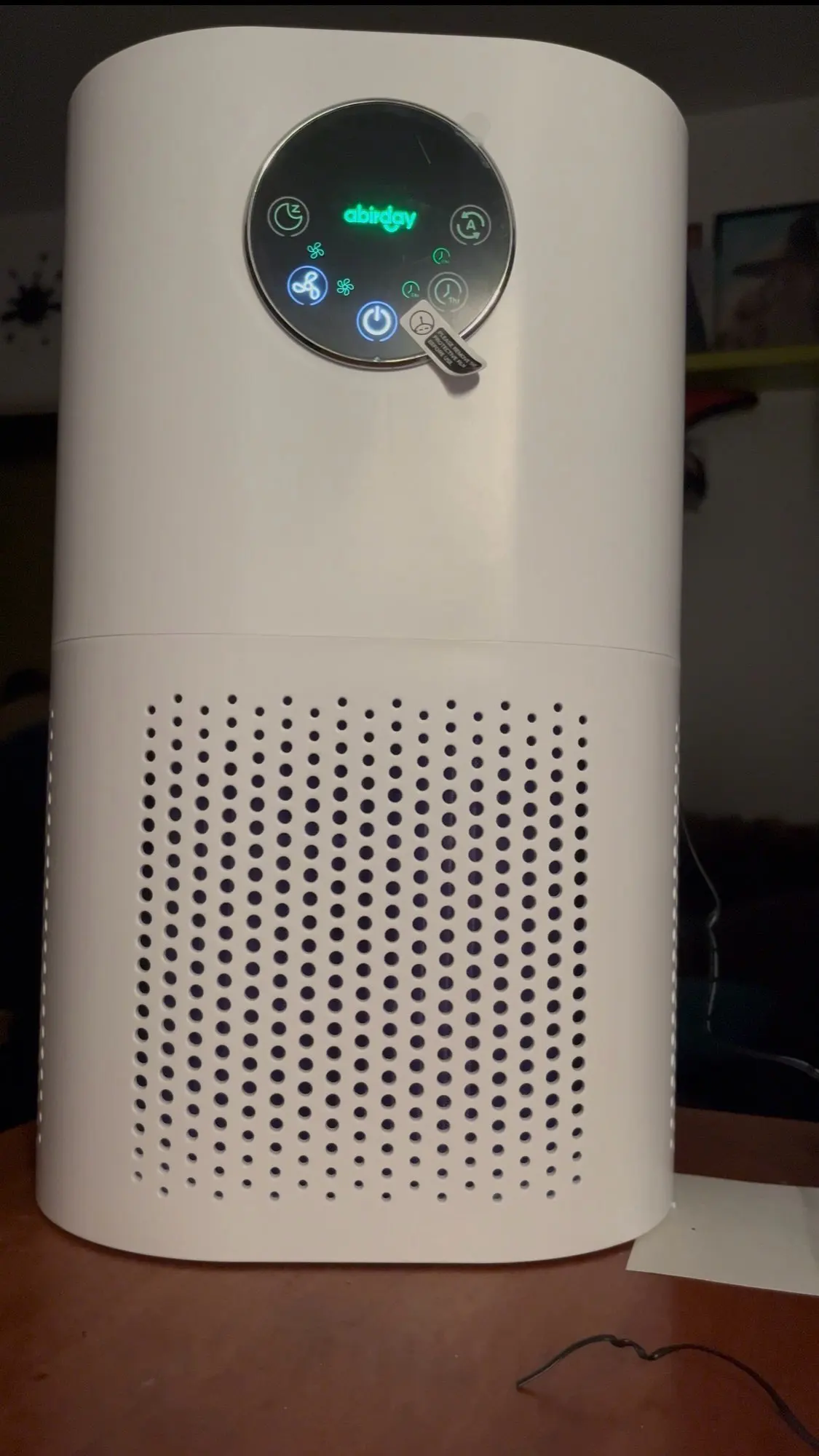 2-in-1 Air Purifier with Humidifier Combo for Home Allergies and Pets Hair, Smokers in Bedroom, H13 True HEPA Filter, White photo review