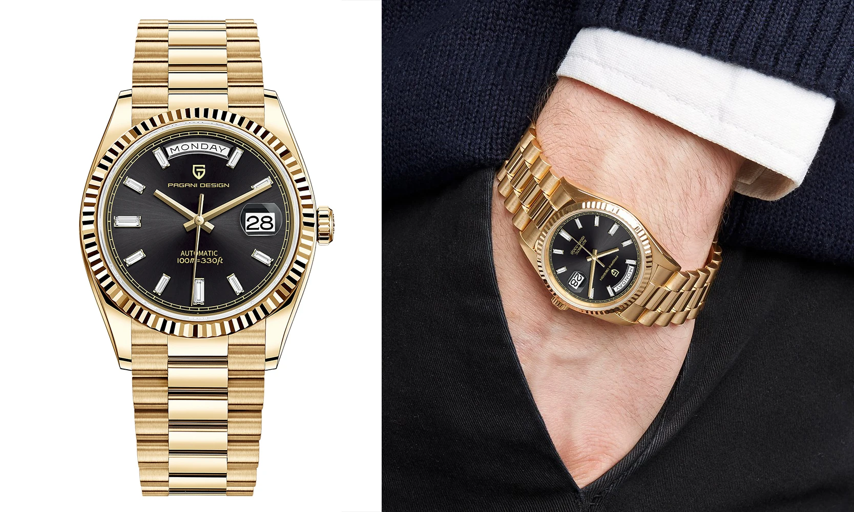 PAGANI DESIGN DD36 Men's Watches Luxury Automatic Watch Men AR Sapphire Glass Mechanical Wristwatch Men 10Bar ST16 Movt 2023 New