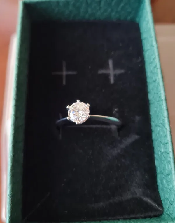 "Olivia" Solitaire Moissanite Ring