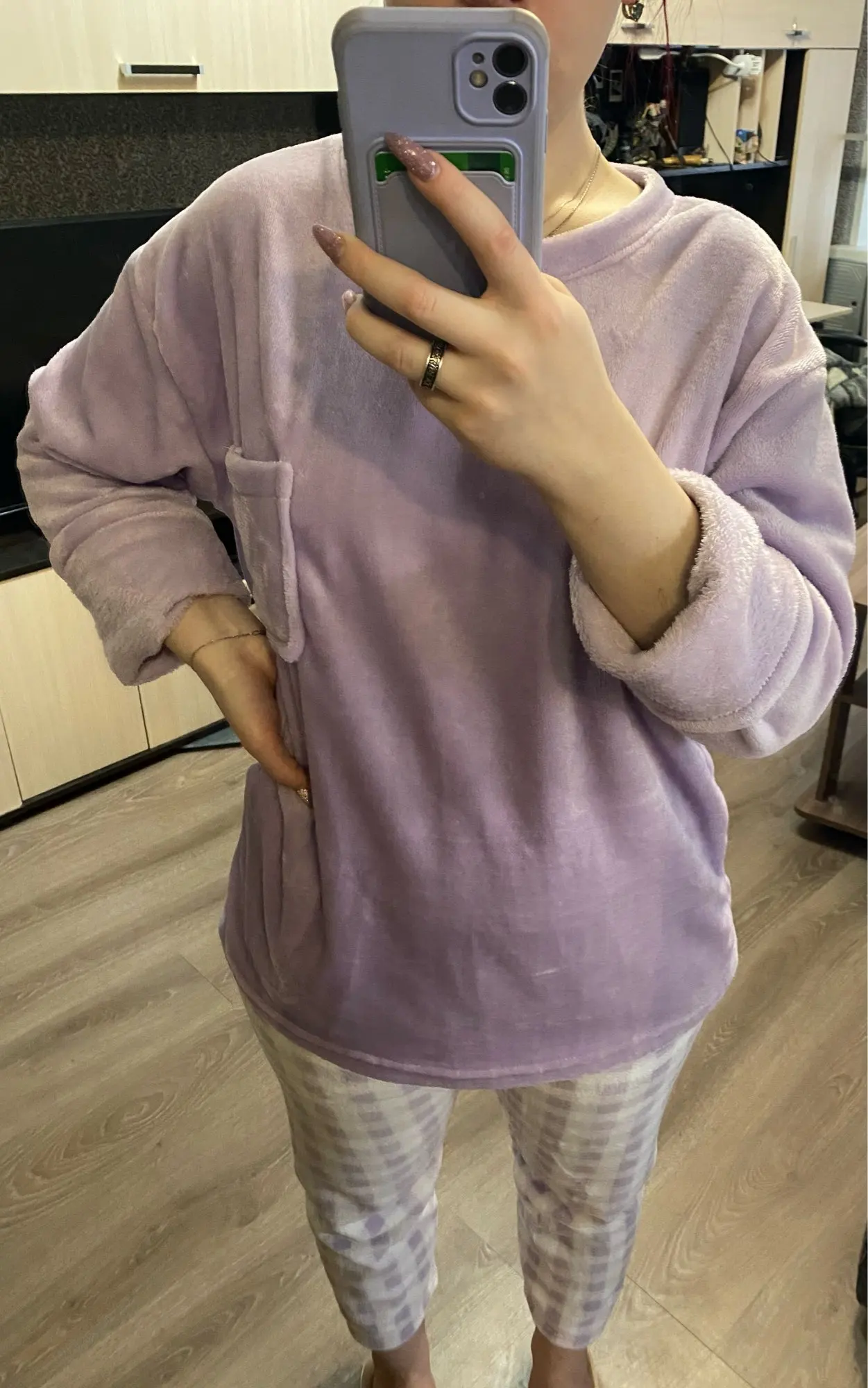 Women's Casual Lovely Solid Warm Soft Sleepwear 2023 Spring Summer Outfits photo review