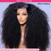 13x6 13x4 HD Lace Frontal Wig 360 Full Lace Wig Kinky Curly 30 Inch Lace Front Wig Human Hair Glueless Wig Deep Wave Frontal Wig 1