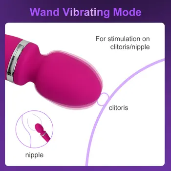 Dual Head Wand Vibrators for Women Dildos Butt Plug Anal Vagina Clitoris Nipple Stimulator Massager Automatic Adult Sex Toys 18 4