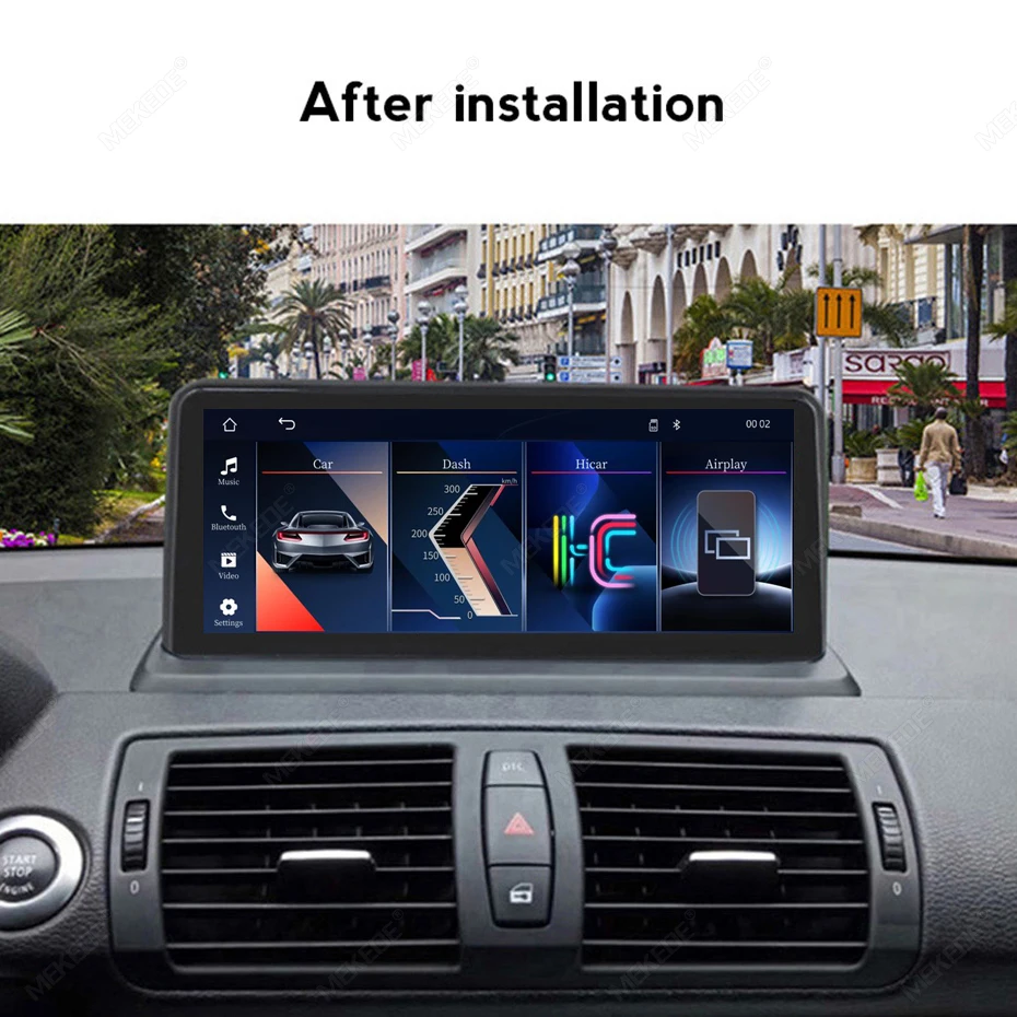 MEKEDE-reproductor Multimedia de radio para coche, sistema Linux de 10,25 pulgadas, para BMW Serie 1 E81 E82 E87 E88 2004 - 2012, Carplay inalámbrico, pantalla táctil Android AUTO 2