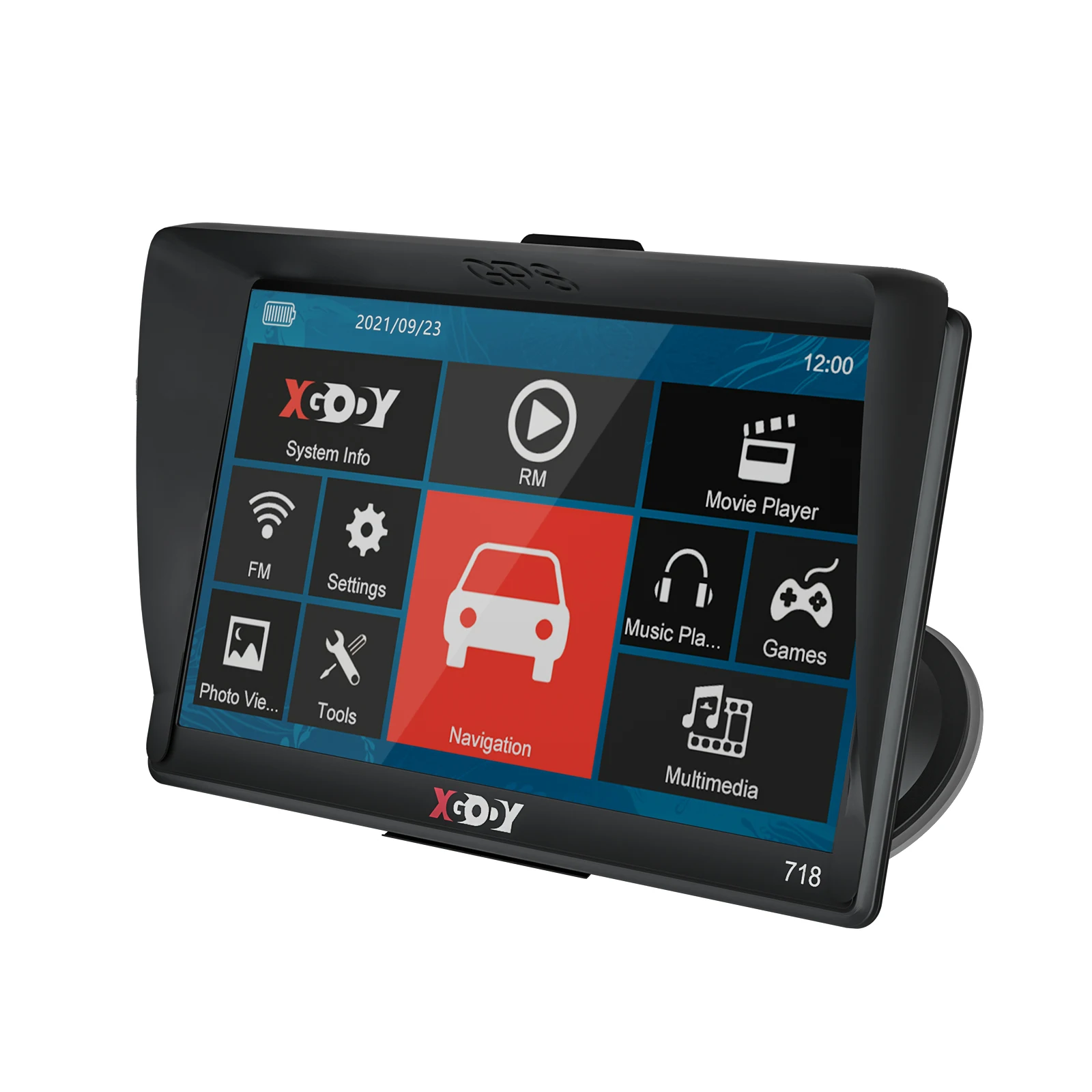 XGODY Ʈ GPS ׺̼,  ,  , Sat Nav,  Ʈ,  ̼, 7 ġ, 256M, 8GB ġ ũ