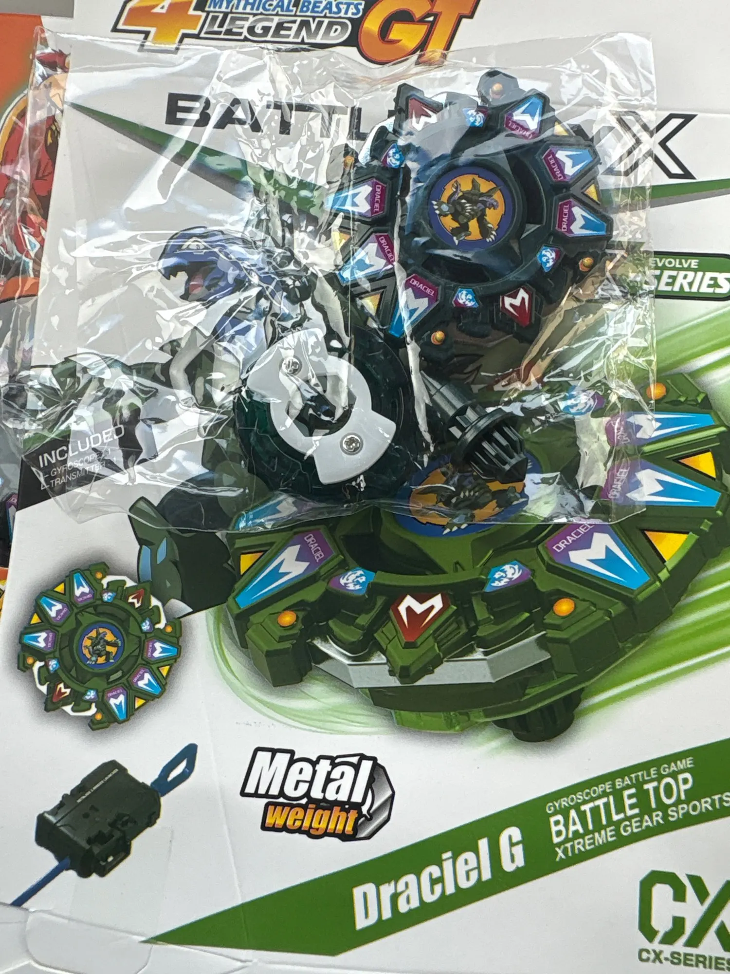 CX00 Dragon GT Dranzer GT Driger G Draciel G Spinning Tops X Set