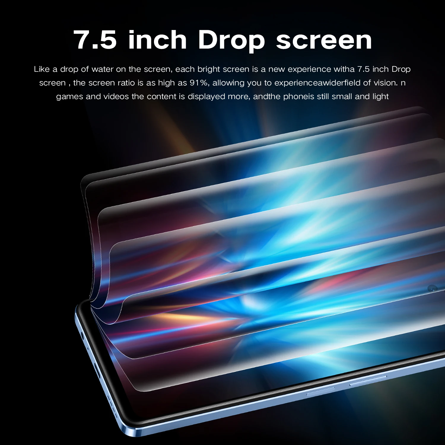 듀얼 심 셀룰러 안드로이드 휴대폰, 노트 30 프로, 7.5 인치 스크린 스마트폰, 16G + 1T, 5G, 108MP, 8000mAh, 신제품