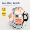 Electric Tea Kettle - CACHOO 1.7L Glass Electric Kettle Temperature Control with 5 Presets, 1-Hr Keep Warm 5
