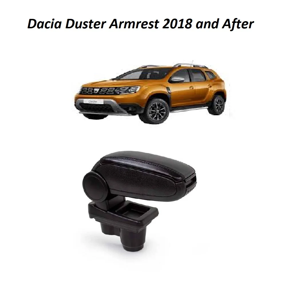 Dacia Duster Armlehne 2018-2023 schwarz geräumiges Interieur speziell für  das leicht zu reinigende Fahrzeug hergestellt