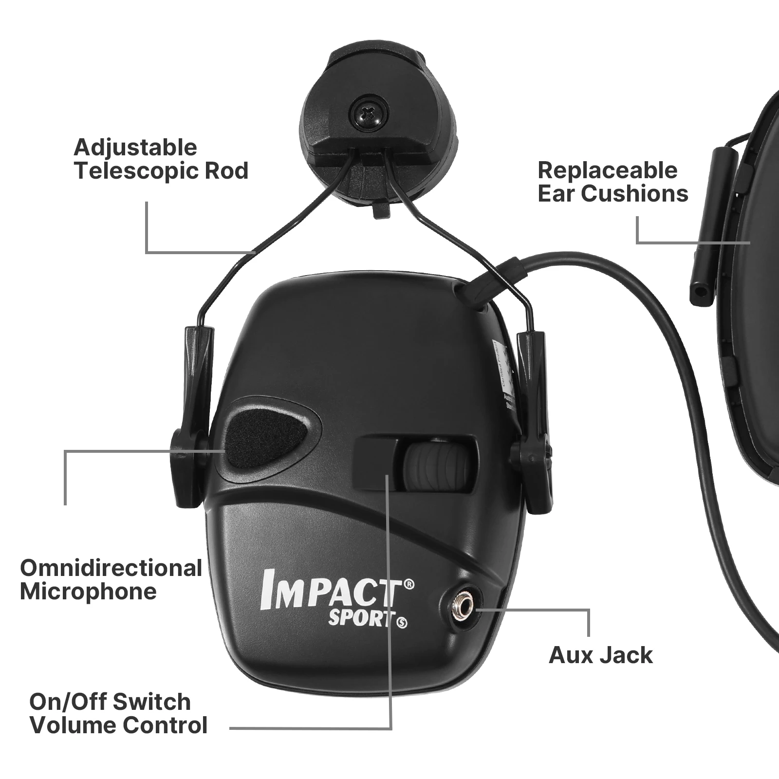 Professional Tactical Electronic Shooting Earmuff Outdoor Hunting Sports Anti-noise Headset Sound Amplification Headphone electronic earmuffs tactical headset