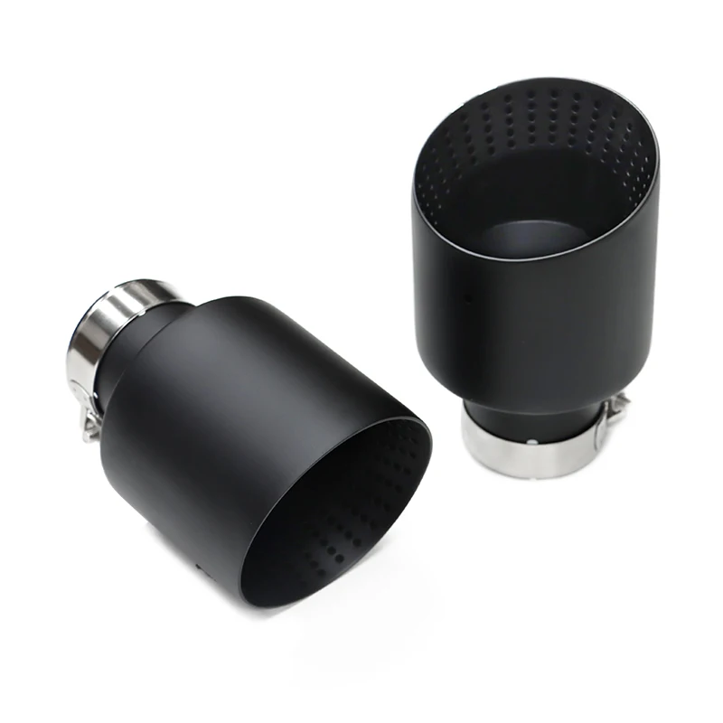 1 Pcs 304 Stainless Steel Single Exhaust Tip For Golf 7 MK7 GTI Muffler Tip For Golf R Exhaust System 60mm 63mm Universal Nozzle exhaust muffler tip,exhaust pipe muffler
