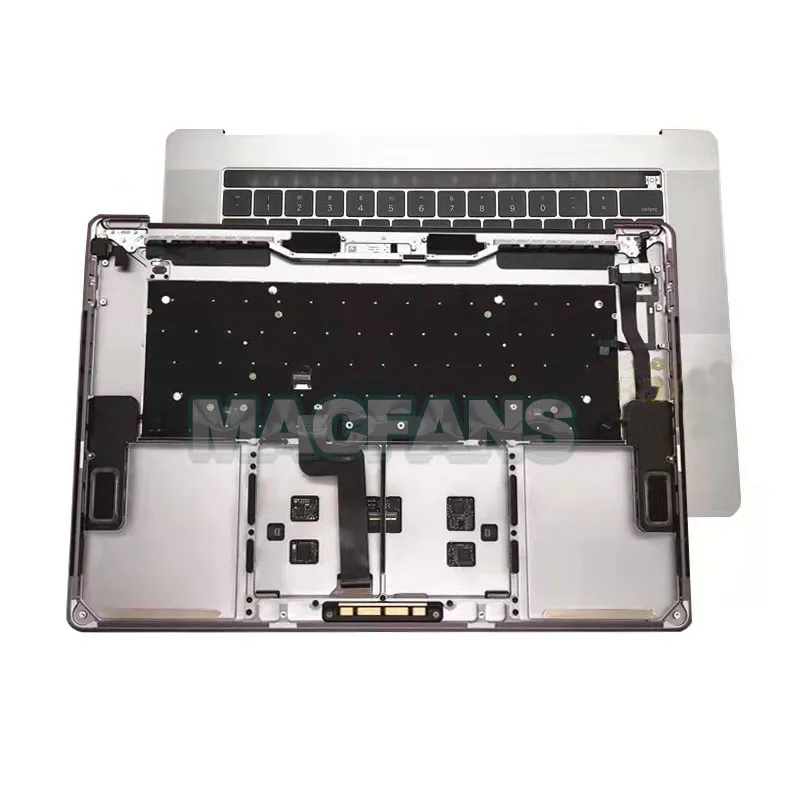 Portátil A1706 A1707 Topcase para Macbook Pro A1989 A1990 A2141 A2251 A2289 A2338 Case Superior Eua Reino Unido Teclado com Touchbar Prata Cinza - Imagem 4
