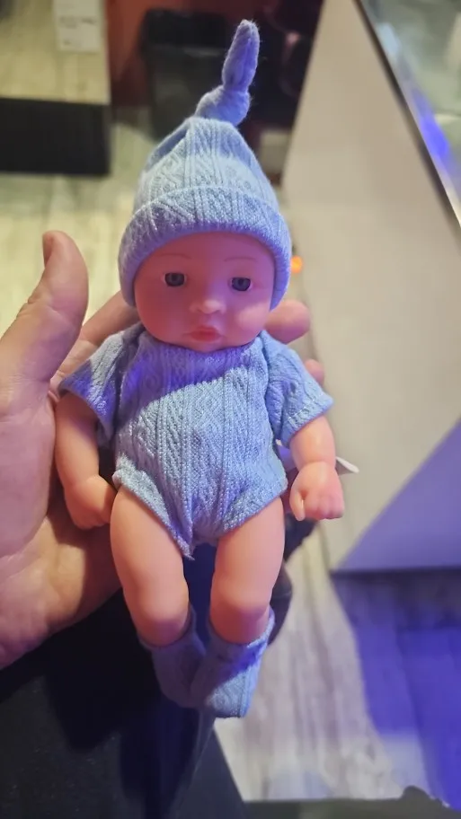 20CM Reborn Baby Doll Toddler Real Soft Touch Mini Soft and Full Body Silicone Reborn Toddler Doll lifelike Newborn Doll Toys photo review