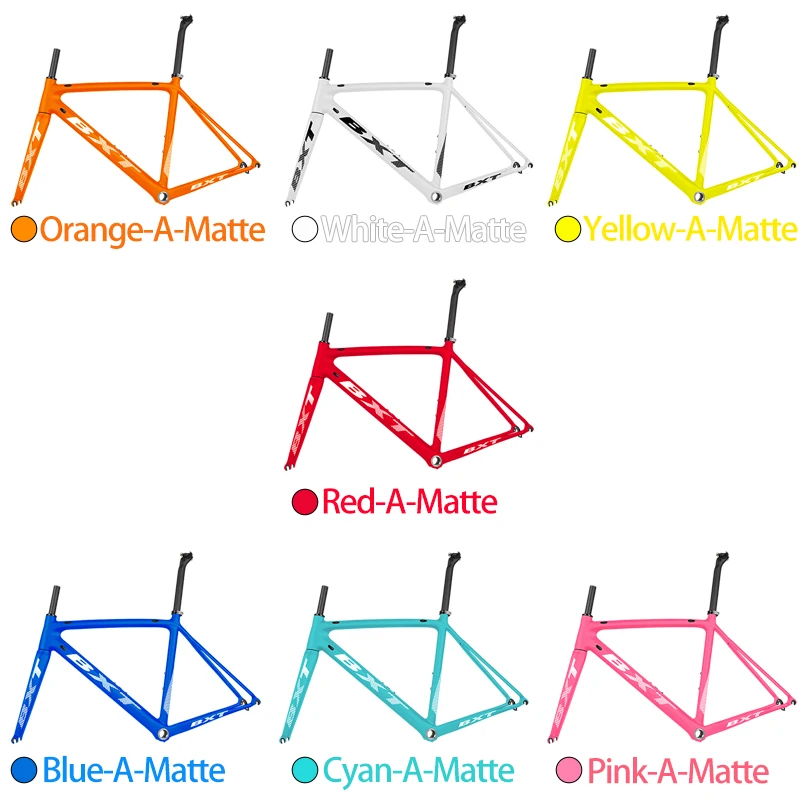 Cadre Vélo Route Carbone BXT 700C - Freins V-Brake - Taille 530mm - Poids ~1.6kg - Neuf