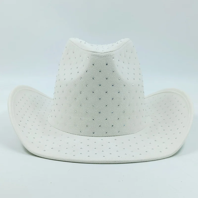 Cowboy Hats Cowgirl Hats Studded Rhinestone Cowgirl Hat Rhinestone Denim Cowboy Hat women men's canvas hat unisex black cowboy hat Party