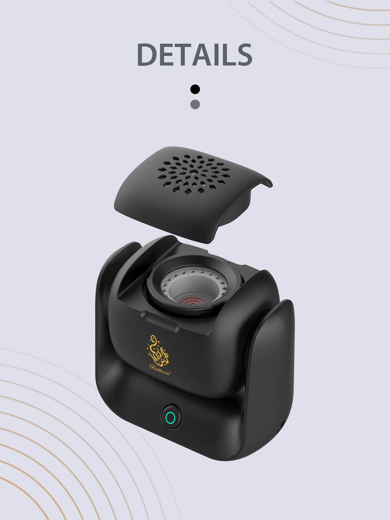 مبخرة بخور إلكترونية قابلة للدوران، آلة رائحة دورا...