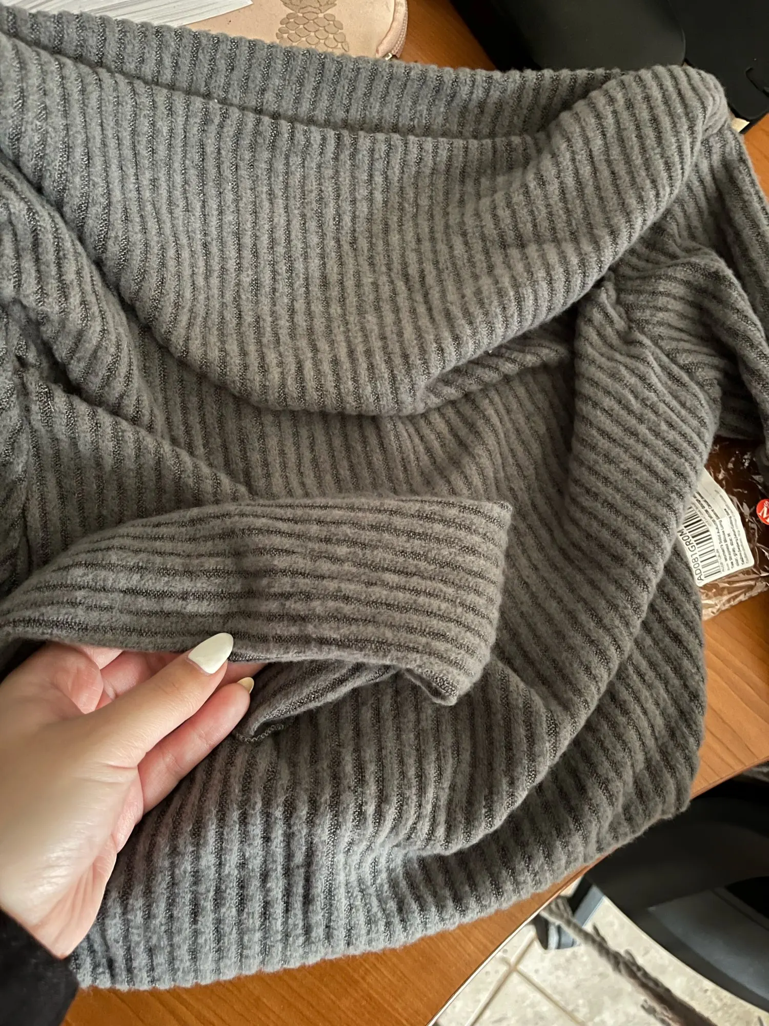Asymmetry Sleeves Knit アイレネ 0096_08263549_2915