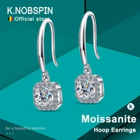 KNOBSPIN 1ct Moissanite Øredobber 925 Sølv