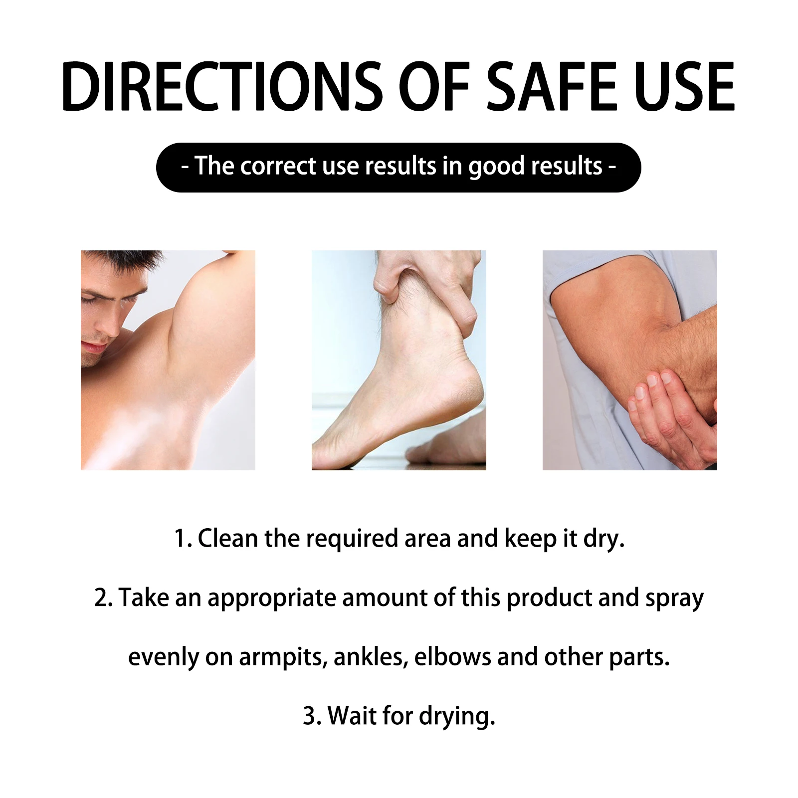 EELHOE Men Antiperspirant Spray Anti Yellow Stains Refreshing Anti White Marks Lasting Fresh Fragrance Remove Sweat Odor Spray