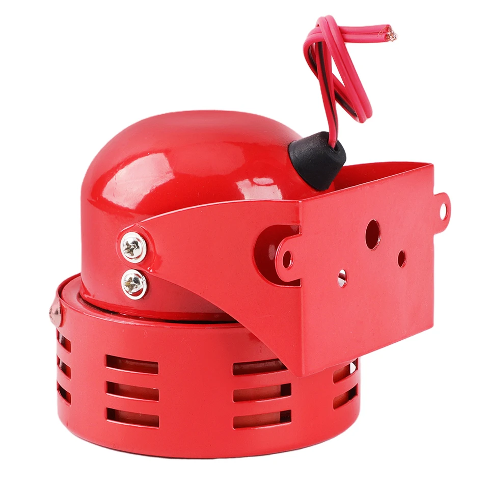 Air Raid Siren Horn For Car/Truck/Motorcycle - 12V, 110DB Loud, Electric, Chrome Finish, 1-Year Warranty