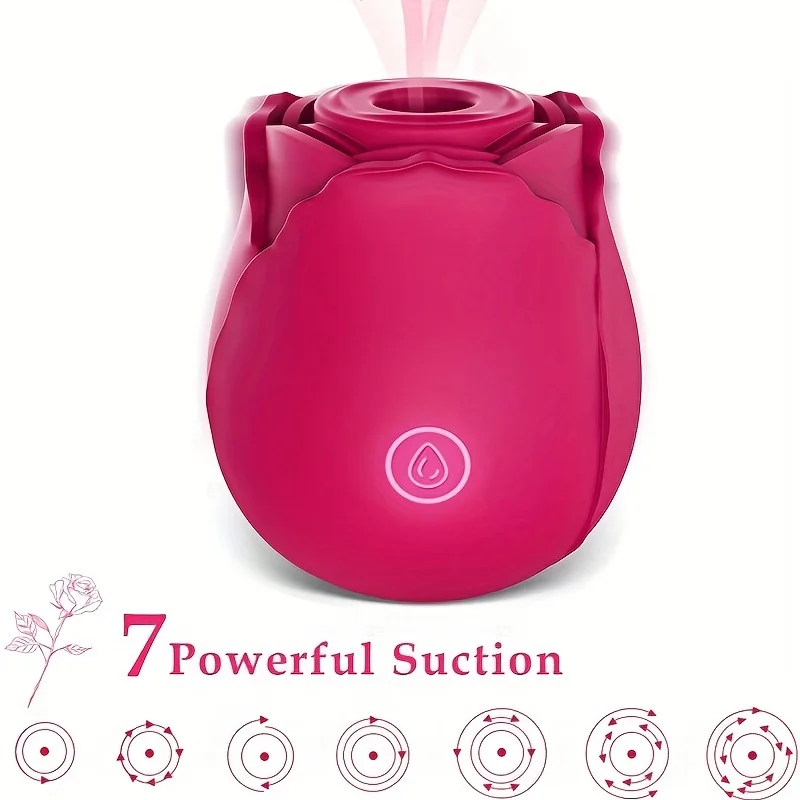 Female Sex Toy Female Masturbator Vagina Sucking Vibrator Clit Sucker Vibrator Rose Vibrator Toys For Women Tongue Sucking Mini ClitoraVibrator Stimulator For Clitoris Nipple Stimulation Adult Sex Toys