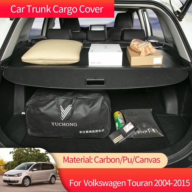

Car Trunk Cargo Cover Luggage Storage Rear Boot Tray Security Shielding Shade Accessories for VW Volkswagen Touran 1T 2004~2015