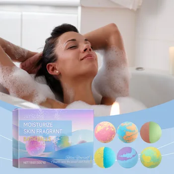Jaysuing Bubble Bath Bombs (6 Pack Floral Set) 1