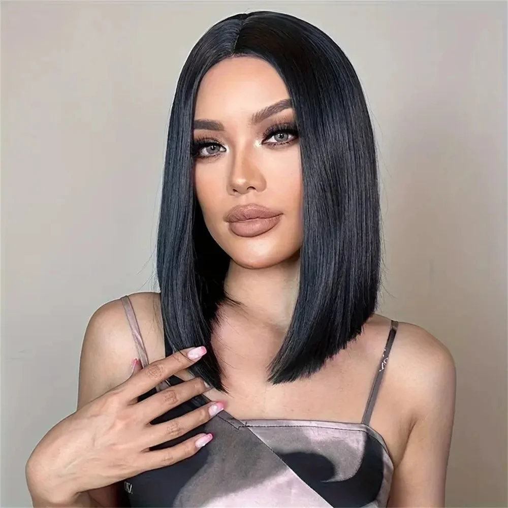 

150% 180% Density Wear Go Glueless Wig Short Bob Wig Straight 13x4 Lace Front Wig Human Hair Wigs Pre Plucked Brazilian Lace Wig