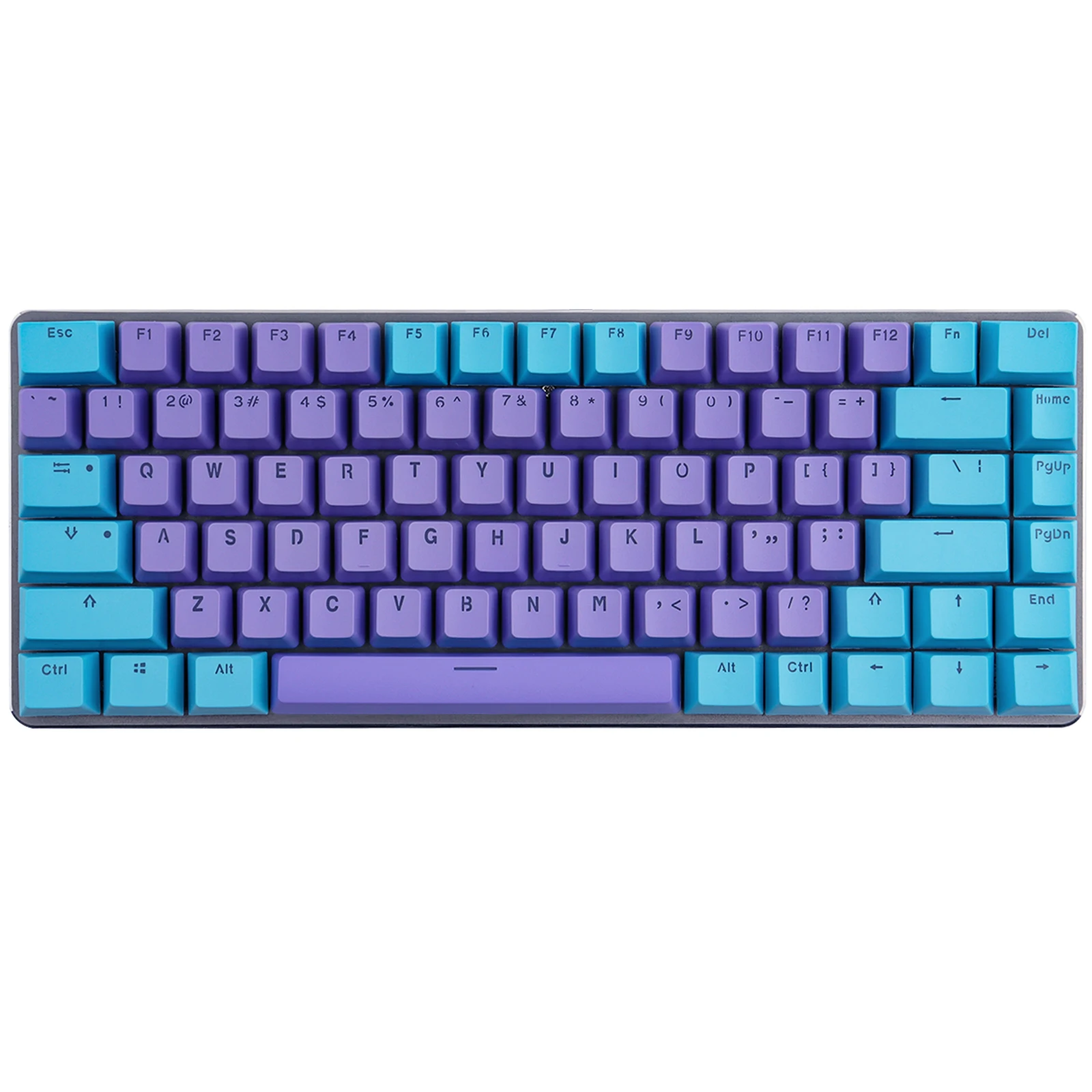 

RK 64 68 82 84 Keys PBT Material, OEM Height Mechanical Keyboard Keycap Double Backlit Word Printing Transparent