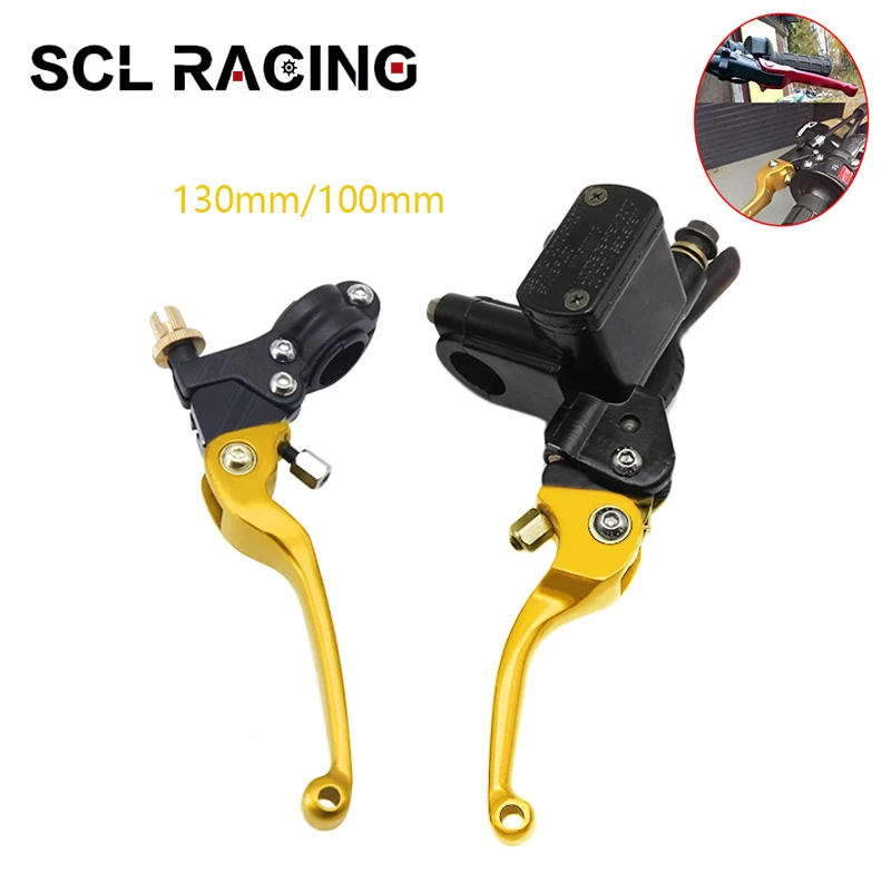 

SCL Racing 100/130mm 1Pair Motorcycle CNC Hydraulic Master Cylinder Clutch Brake Pump Levers For CRF KLX YZF RMZ Dirt Bike