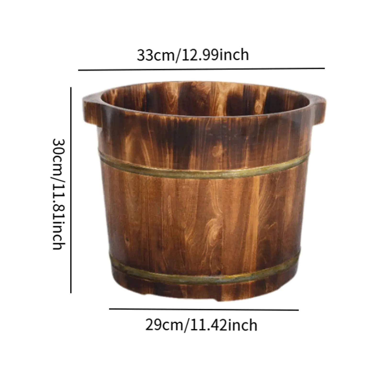 Spat Accessory Sauna Bucket 4L Wood Sauna Barrel And Ladle SPA Accessory Storage ...