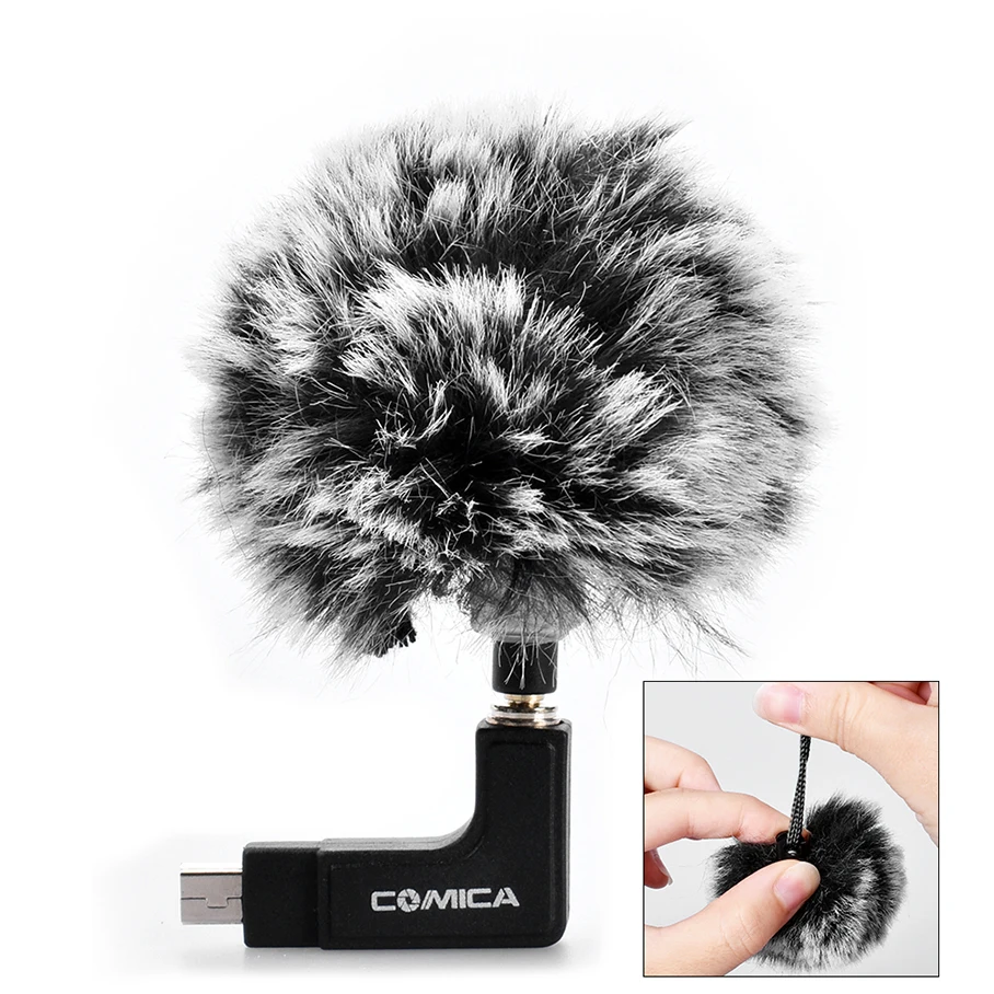 CVM-MF1 3pcs Mini Deadcat Lavalier Microphone Cover High-quality Wind muff For A