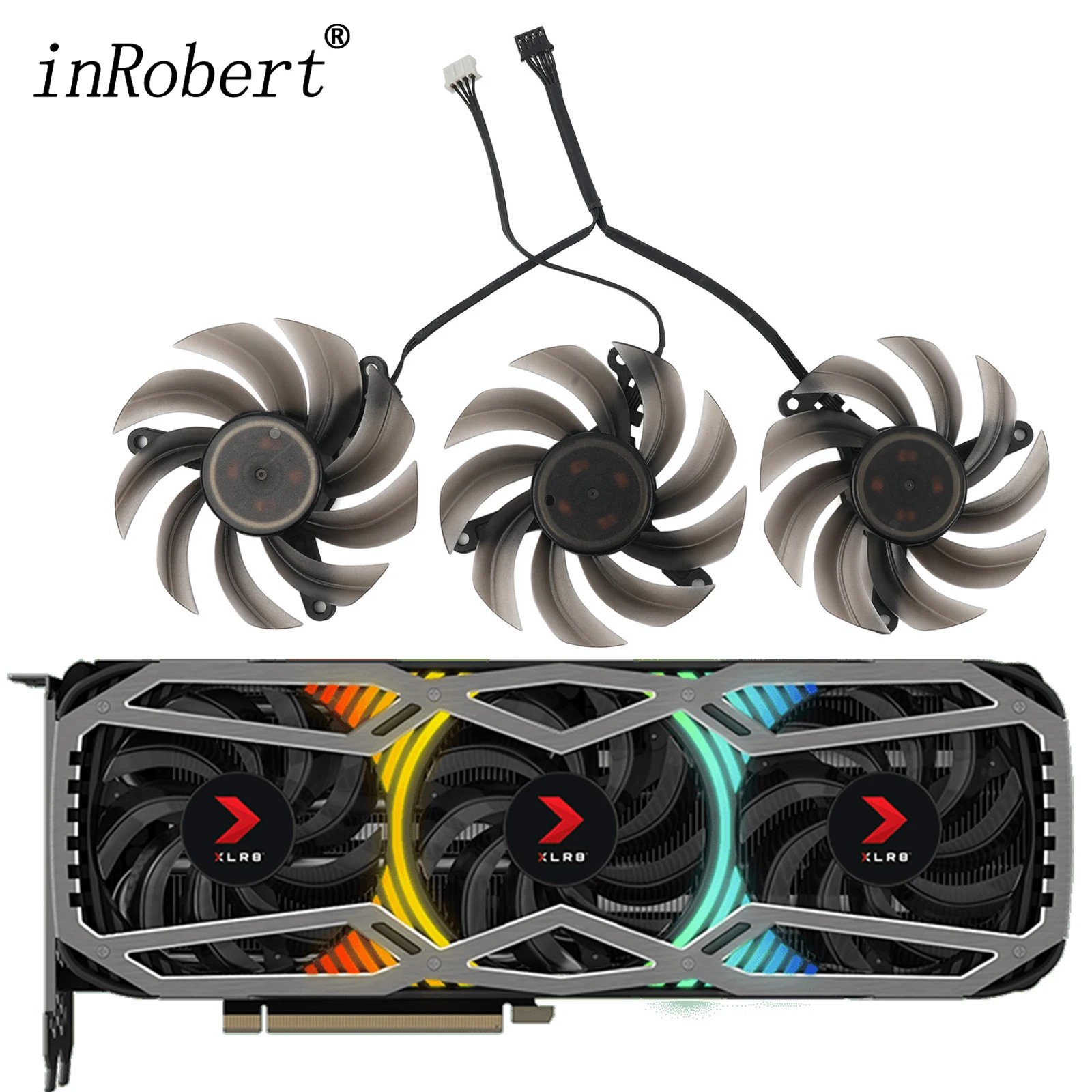 Ventola Di Raffreddamento 82Mm Fd8015U12D Per Pny Rtx 3070 3070Ti 3080 3080Ti 3090 24Gb Xlr8 Scheda Grafica Di Gioco Ventole Di Raffreddamento Della S