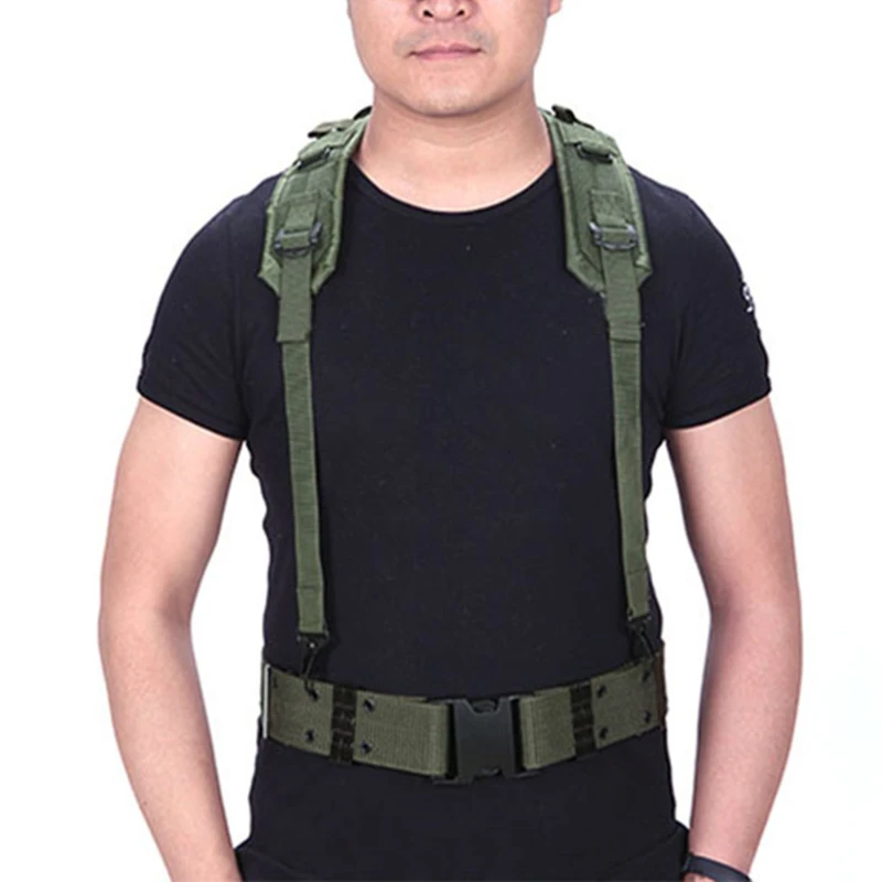 Outdoor Tactical Belt Suspenders CS Army Fans Combat Belts Military Hunting Accessorios Shoulder Chest Strap Tactico Militar