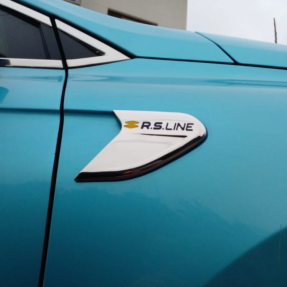 Autocollants Logo Renault Clio 5 (2019-2024) - Lot De 2 Badges Pour Coffre Ou Portières