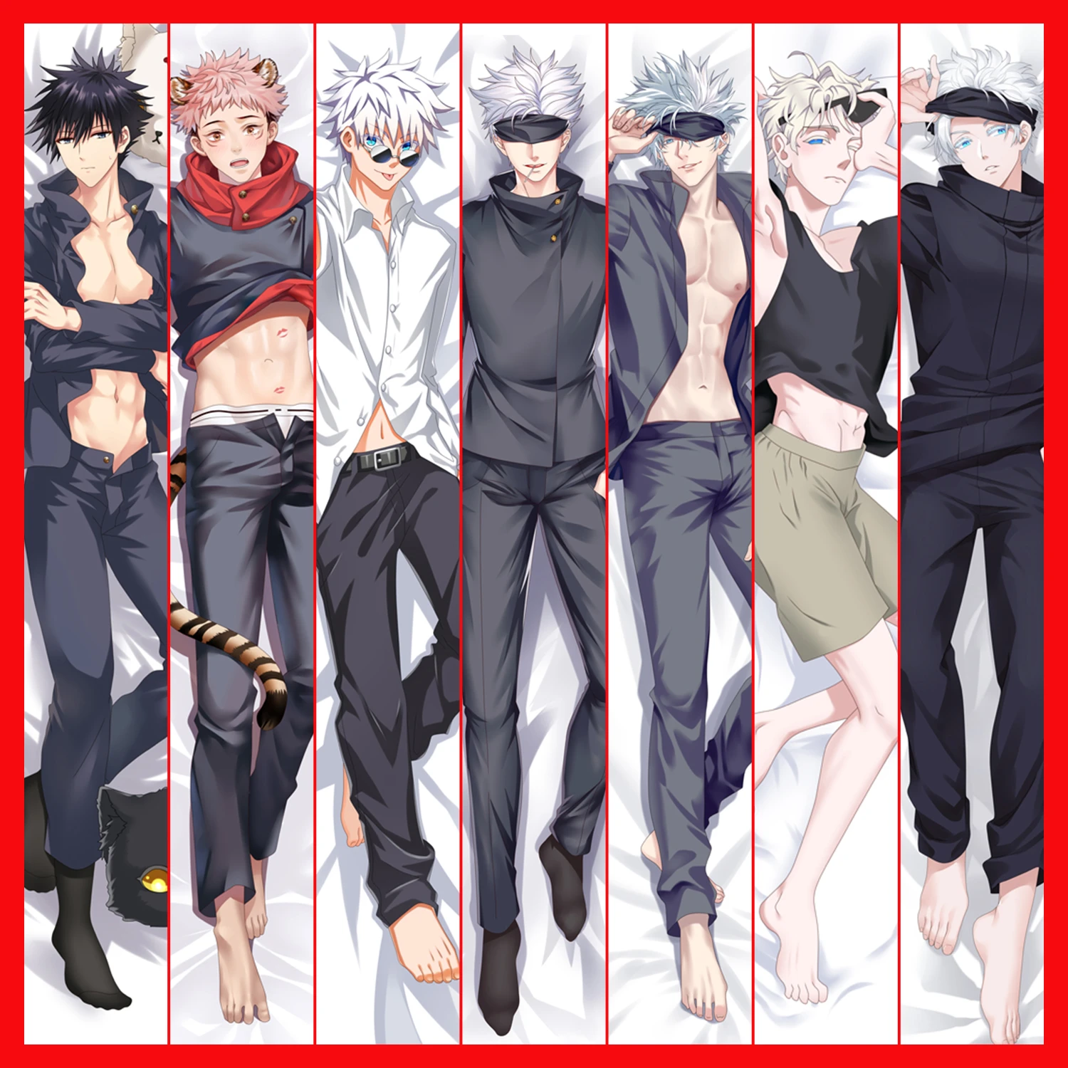 Anime Jujutsu Kaisen Gojo Satoru Dakimakura Male Otaku Hugging Body