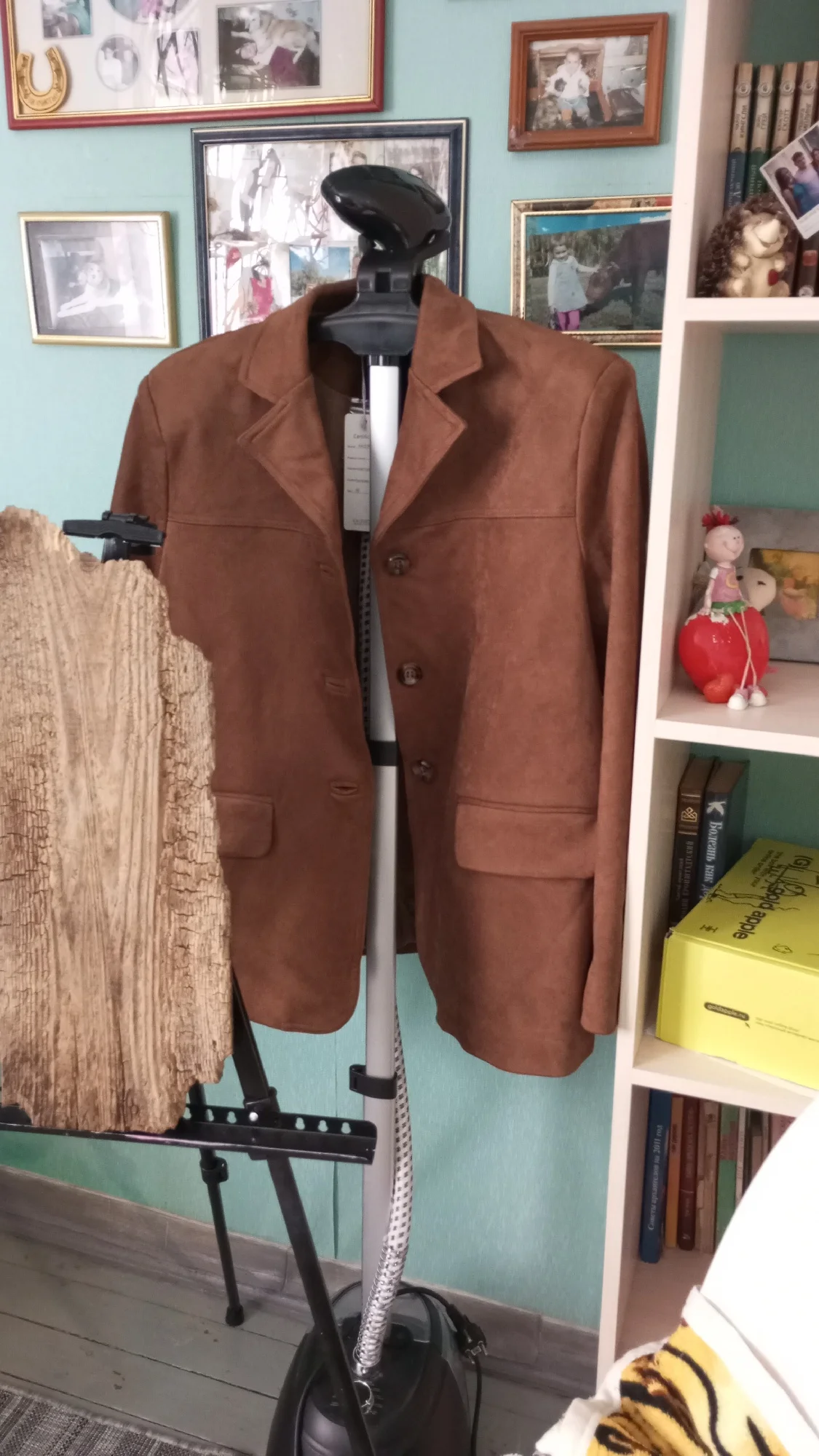 Women's Suede Basic Blazer Jacket - 2025 Fall/Winter Fashion Collection photo review