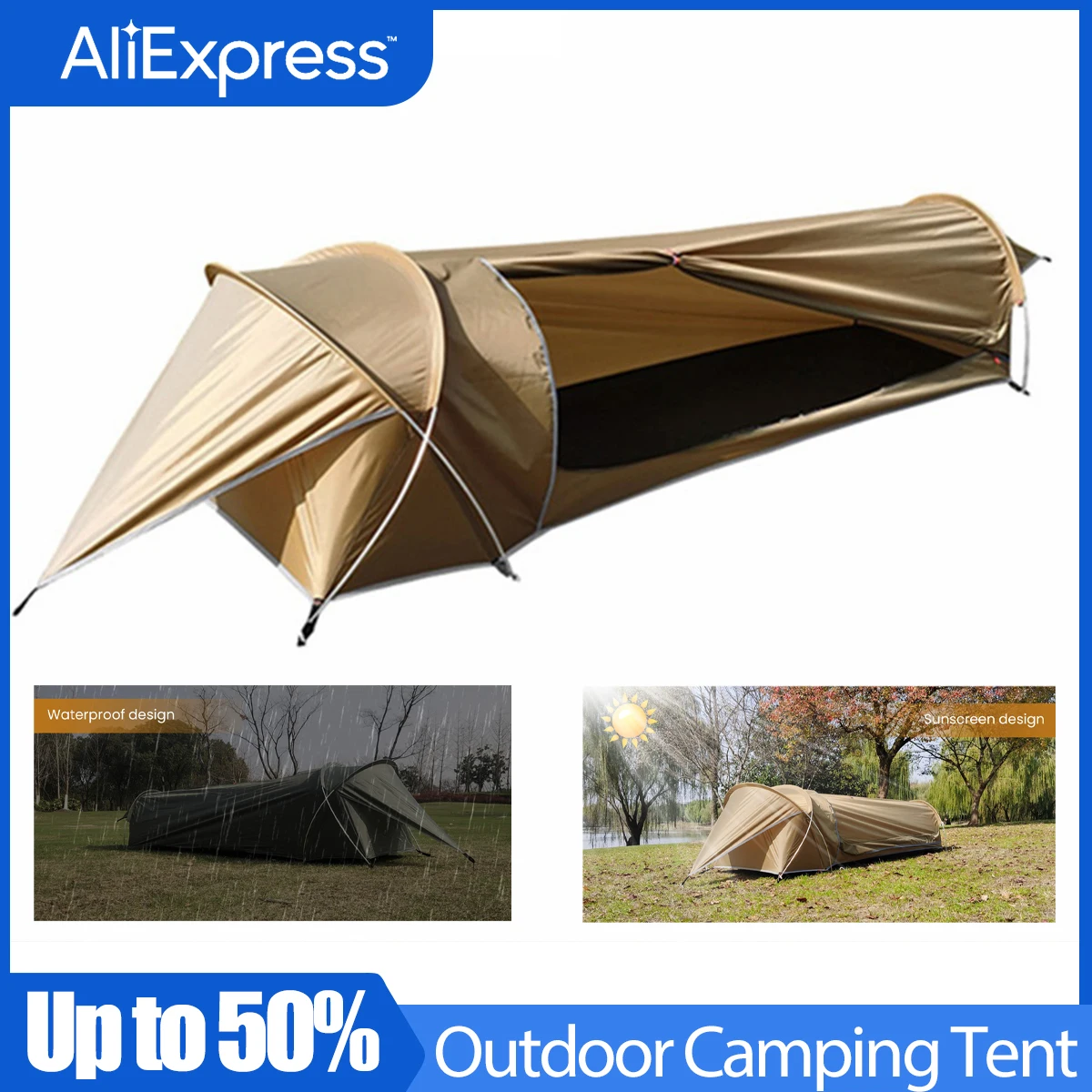 Tente Camping FENTERXY Single Person Backpacking Tent Hiking Bivy