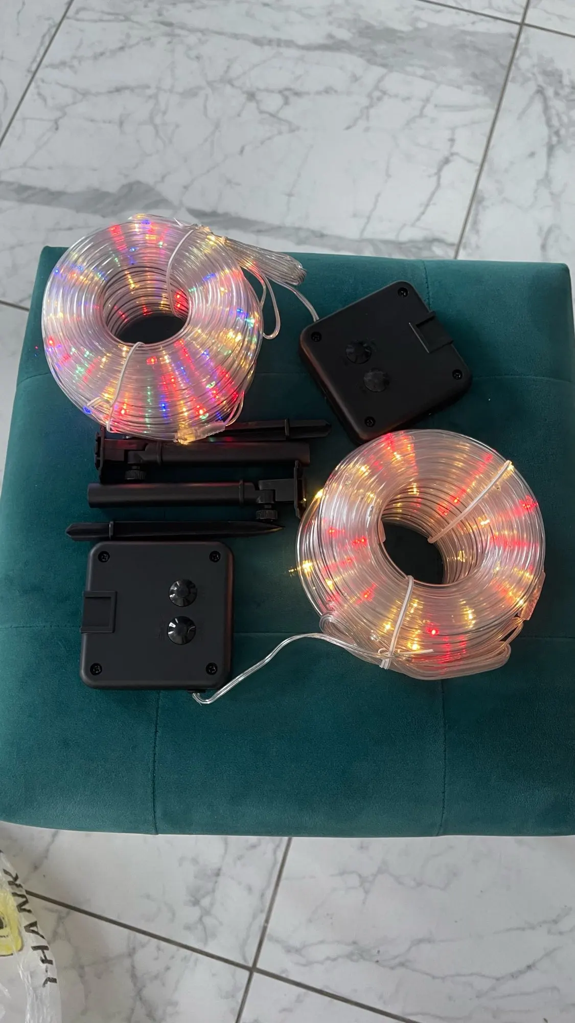 Guirlande solaire LED tube