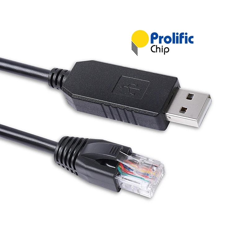 Prolific pl2303gt usb to rj45 8p8c rs232 serial communication cable for