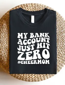 Women Cheer Short Sleeve Shirt, Cheer Mom Graphic Print Round Neck T-Shirt AE30 2