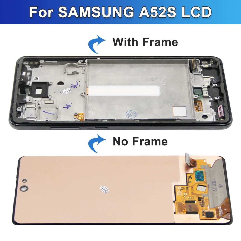 AMOLED LCD ÷ ġ ũ,  , Ｚ A52S A528, SM-A528B, SM-A528B, DS Ÿ ǰ