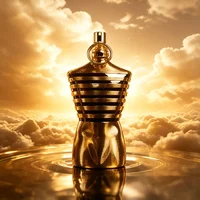 JPG Eau de Parfum 4.2 FL OZ 125ML, Flacon en verre brun à rayures dorées luxueuses, Arôme boisé doux et herbacé superposé, Cadeau de vacances idéal 4