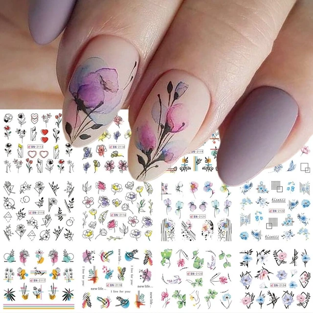 EASY WATER MARBLE FLOWER NAIL ART - AUTUMN/FALL INSPIRED NAILS - YouTube