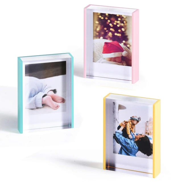 Mini Photo Frame Desktop Polaroid Photo Frame Stand Photocard Holder  Scrapbook Decorative Desktop Decor for Fujifilm - AliExpress