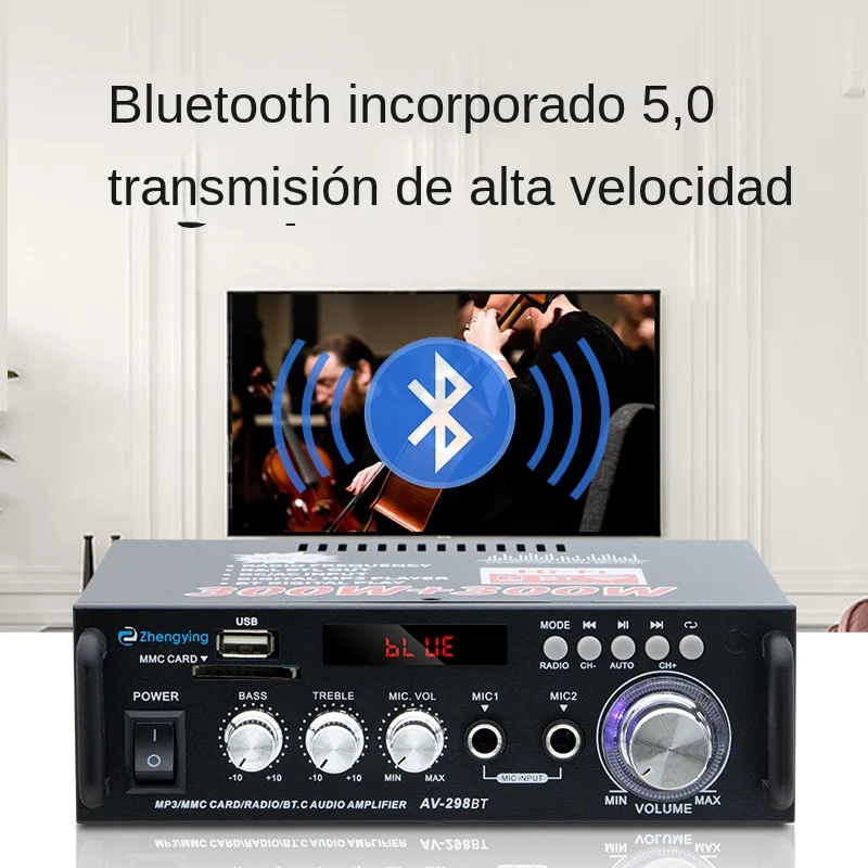 Nuovo Mini Altoparlante Ad Alta Potenza Amplificatore Di Potenza Home Bluetooth5.0 U Amplificatore Di Potenza Del Disco Amplificatore Audio Hifi Ampli