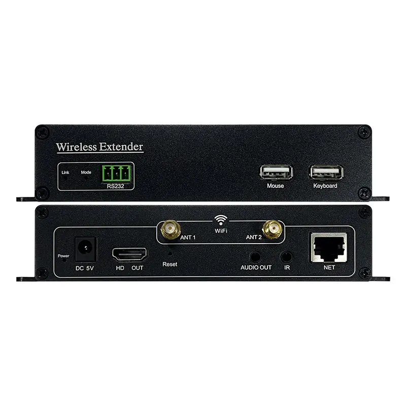 100M Wireless AMS-WE100 2.4G/5GHz HD Extender Video Transmitter&Receiver For PS4 PC Laptop Monitor 1 TX to 1 2 3 4 RX