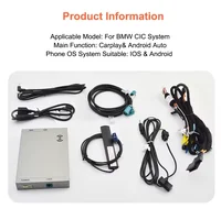 Wireless CarPlay Android Auto Decoder For BMW X1 E84 X5 E70 X6 E71 CIC 2009-2015 With Bluetooth Mirror Link AUX Car Module 6